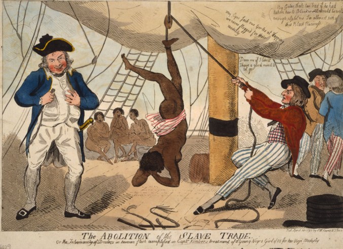 Punishment Aboard a Slave Ship, 1792. Published in London, April 10, 1792. Library of Congress, Prints and Photographs Division
