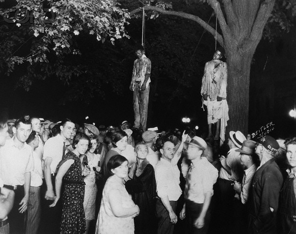 Thomas Shipp and Abram Smith, 1930. Lynched in Marion, Indiana, August 7, 1930. Courtesy: CSU Archives/Everett Collection