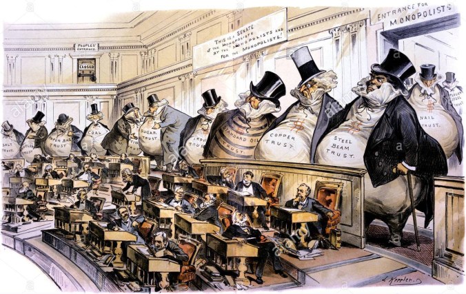 1880-1889-puck-caricatura-politica-los-jefes-del-senado-el-monopolio-de-los-intereses-corporativos-llevan-a-sherman-antitrust-act-e8t4cc